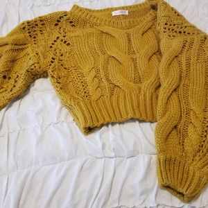 Vestique crop sweater